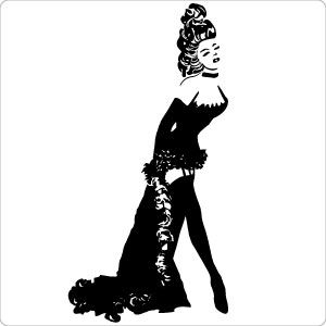 burlesque lady Burlesque Silhouette, Dancer Tattoo, Dancer Wall Art, Burlesque Dancer, Contrast Photography, Figure Me Out, Model Drawing, Photography Illustration, Study Style