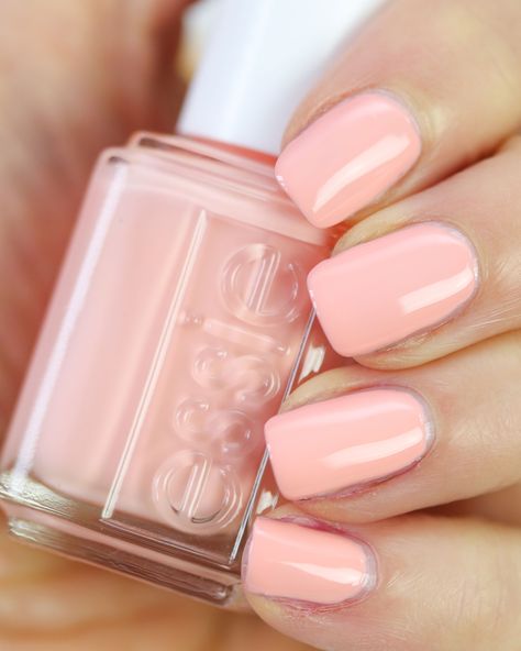 Essie Nails, Peach Nails, Spring Nail Colors, Super Nails, Pink Nail Polish, Essie Nail Polish, Essie Nail, Pink Nail, Lulu Lemon