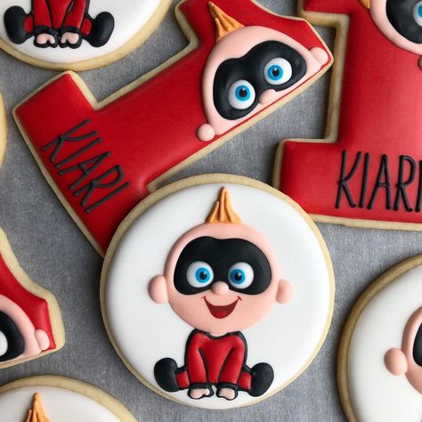 The cutest incredible ❤️ #jackjack Incredibles 2nd Birthday Party, The Incredibles Cookies, Incredible One Birthday, Incredibles First Birthday Party, Jack Jack Birthday Party Ideas, Jack Jack Incredibles Party, The Incredibles Party Ideas, The Incredibles Birthday Party, Jack Jack Incredibles