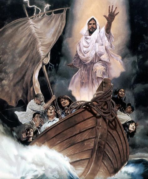 He said to his disciples, “Why are you so afraid? Do you still have no faith?” Mark 4:40 #jesustweeters #teamjesus Jesus Calms The Storm, Image Of Jesus, Jesus Our Savior, Calming The Storm, Pictures Of Christ, Bible Pictures, Prophetic Art, Pictures Of Jesus Christ, Jesus Christ Images