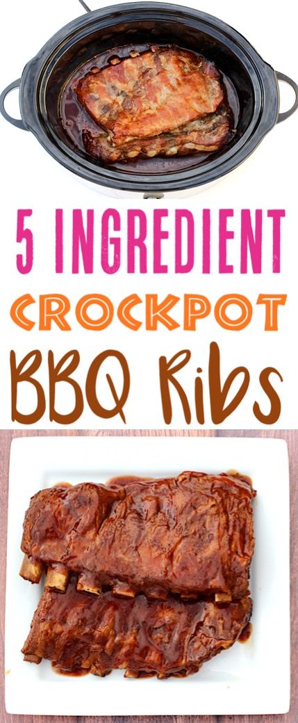 Crock Pot Ribs Recipe! This Easy Slow Cooker rib takes just 5 Ingredients, and uses the fan favorite Sweet Baby Rays barbecue sauce! Add it to your menu this week for the most tender and delicious ribs you've ever made! Root Beer Ribs Slow Cooker, Slow Cooker Root Beer Bbq Pork Ribs, Crockpot Bbq Ribs Sweet Baby Rays, Crock Pot Ribs Easy, Crock Pot Barbecue Ribs, Crock Pot Ribs Sweet Baby Rays, Pork Spare Ribs Crock Pot, Crock Pot Ribs Recipe, Crockpot Ribs Easy