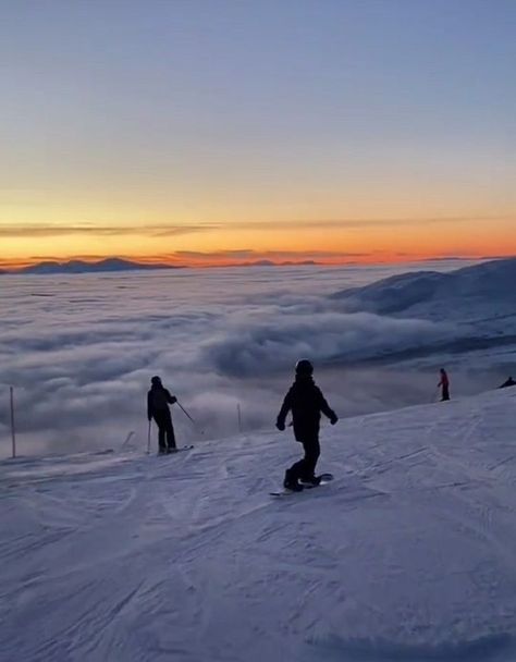 skiing ski snow snowboard mountains picture idea holidays sunset christmas inspiration clouds mont blanc Skis, Skiing, To Create, Instagram Profile, On Instagram, Instagram