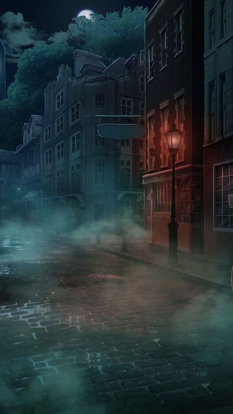 credits to owner Victorian Street, Steampunk Illustration, Dark City, New Background Images, Visual Aesthetics, Fantasy Places, Beautiful Dark Art, Dark Places, American Cities