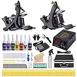 Tattoo Starter Kit, Beginners Tattoo, Best Tattoo Machines, Professional Tattoo Kits, Tattoo Ink Sets, Learn To Tattoo, 50 Tattoo, Complete Tattoo, Coil Tattoo Machine