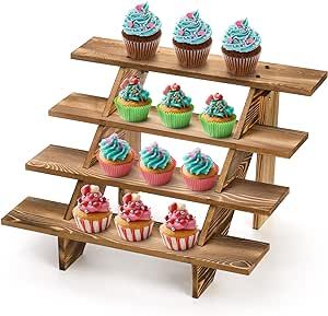 Cupcake Stairs, Woodland Cupcake Stand, Stair Shelf, Wooden Cupcake Stands, Rustic Cupcake Stands, Wood Cupcake Stand, Stair Shelves, Rustic Cupcakes, Farmhouse Tray