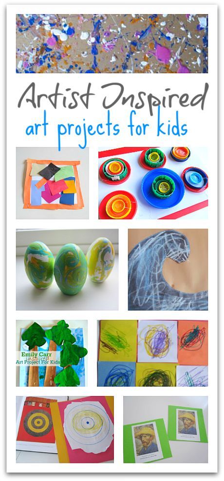 Art docent? These are rad projects that are all inspired by fine artists and a great way to bring art history alive. Artist Inspired Art Projects, Artist Inspired Art, Art Docent, Preschool Projects, Art Projects For Kids, Homeschool Art, Kindergarten Art, Art Lessons Elementary, Camping Art