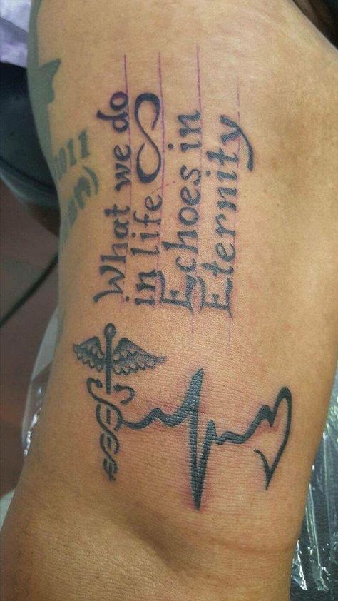 Combat Medic Tattoo, Medic Tattoo, Tara Tattoo, Luv Tattoo, Eternity Quotes, Healthcare Tattoo, Eternity Tattoo, Ems Tattoos, Redemption Tattoo