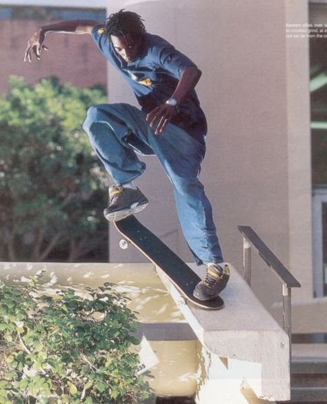 . Kareem Campbell, Skater Poses, Skate Photography, Skate Fits, Skate Photos, Skateboard Photography, Skater Aesthetic, Good Memories, Skate Art