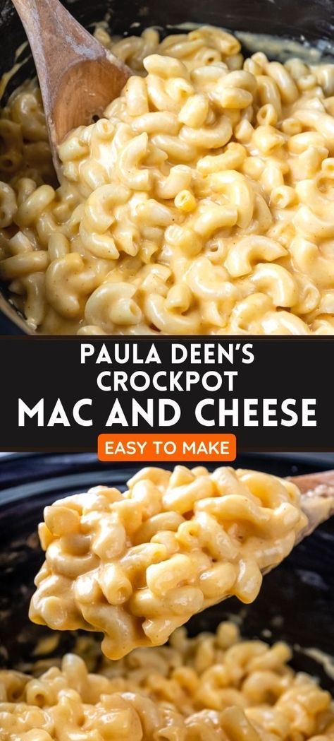 Oct 23, 2021 - This meal is every kid’s dream. Forget about store-bought ready-to-make mac and cheese, this is the real deal, and your kids will love it. Paula Deen Crockpot Mac and Cheese is easy to make, cheesy, and delicious. There’s something about slow-cooking food that makes it taste better than food cooked on the stovetop. The best...Read More Paula Seen Crock Pot Macaroni, Crock Pot Mac And Cheese Paula Deen, Crockpot Mac Cheese Easy, Paula Dean Crockpot Mac & Cheese, Mac And Cheese Crock Pot Recipes, Paula Dean Macaroni And Cheese Crockpot, Rock Pot Mac And Cheese, Panera Mac And Cheese Recipe Crockpot, Paula Deans Crockpot Mac N Cheese