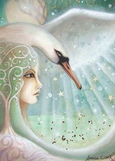 earth angels art: March 2011 Amanda Clark, Clark Art, White Swan, Fairytale Art, Art Et Illustration, Wow Art, Arte Fantasy, Art And Illustration, Angel Art