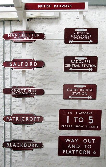 Warehouse Signage, Pub Concept, Old Railway Station, Train Bedroom, Gill Sans, Old Railway, Donut Design, Train Platform, Old Train Station