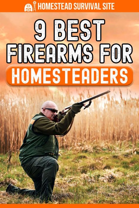 There are many tools a homesteader should have, and one of them is a firearm. You’ll need it for hunting and for self-defense. Bushcraft Essentials, Survival Skills Emergency Preparedness, Camping Gear Survival, Off Grid Survival, Underground Shelter, Bushcraft Shelter, Emergency Prepardness, Hunting Room, Survival Items