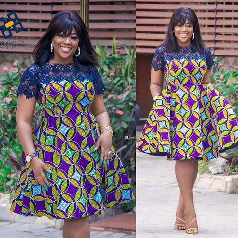 Yoke Dress Pattern Women, How To Cut Flare Gown, Flare Gown Ankara, Simple Flare Dress, Short Flare Gown Styles, Ankara Flare Gown Styles, Ankara Flare Dress, Modern African Print Dresses, Flare Gown Styles