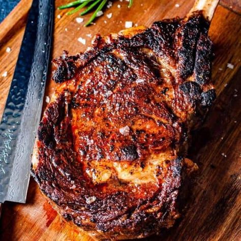 Charcoal Recipes, Special Occasion Meals, Seared Ribeye Steak, Whiskey Butter, Sear Steak, Baked Brisket, Reverse Sear Steak, Cowboy Steak, Cooking Steak