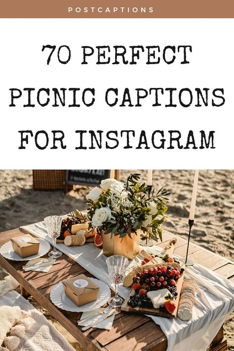 Picnic Name Ideas, Captions For Picnic Pictures, Outside Captions For Instagram, Picnic Quotes Instagram, Picnic Captions, Picnic Quotes, Picnic Candles, Paris Picnic, Unique Captions