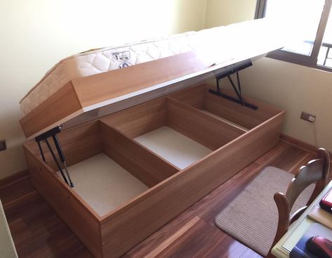 Tv Lift, Furniture Design Wooden, Folding Furniture, Functional Furniture, Room Aesthetic, Bed Covers, Bunk Beds, Diy Bedroom Decor, Storage Bench