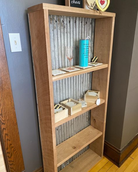 Rustic shelving with galvanized steel backing. Rustic Shelving, Rustic Shelves, Galvanized Steel, Shelves, On Instagram, Quick Saves, Instagram