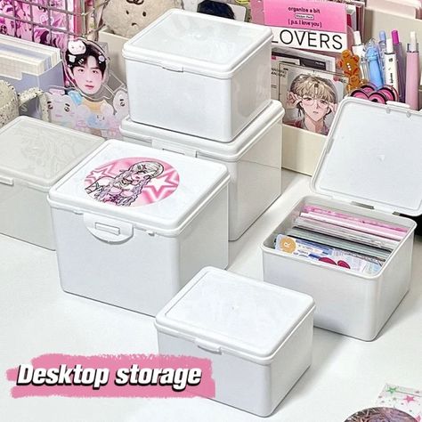 Just found this amazing item on AliExpress. Check it out! $1.27 | White Kpop Photocard Storage Box Idol Cards Photos Collection Box Jewelry Container ID Card Organizer Desktop Decor Supplies Photocard Organizer, Photocard Storage, Cute Rectangular Cosmetic Storage - Ideal Gift, Kawaii Storage Boxes, Mini Storage Box, Sanrio Storage Bins, Jewelry Container, White Storage Box, Kpop Photocard