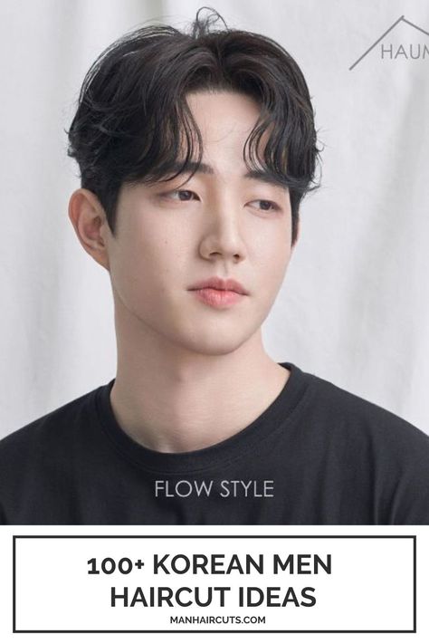 If you like this Korean men haircut, you will need to recreate a bowl cut with curtain bangs and middle part. Ask for a taper haircut with long, curtain bangs, just above the eyebrows level and nicely shaped sideburns. #koreanmenhaircuts #menbowlcut #menbangs #mencurtainbangs #asianmenhairstyles #menhairstyles #manhaircuts Groom Hairstyle Men Asian, Cute Haircut For Men, Asian Curtain Hair Men, Korean Curtain Haircut Men, Men Curtain Bangs Haircut, Mens Haircut Curtain Bangs, Korean Wave Perm Men Middle Part, Korean Bowl Cut Men, Middle Part Korean Hair Men