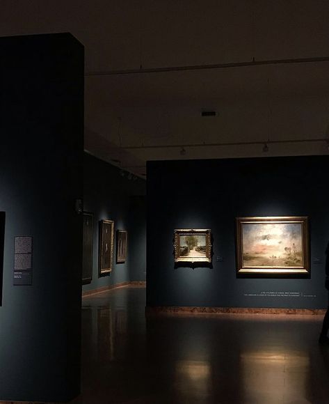 Black Museum Aesthetic, Dark Exhibition Space, Old Art Gallery, Galery Photo, معرض فني, Black Museum, Museum Lighting, Museum Aesthetic, Space Gallery