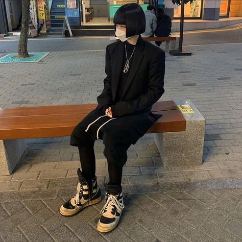 @matteblkk shared a photo on Instagram: “. Rick Owens | Repost . . . . . .…” • Jun 17, 2020 at 8:06pm UTC Rick Owens Dunks, Boots Outfit, Rick Owens, Dr. Martens, Balenciaga, Mood Board, A Photo, How To Wear, On Instagram