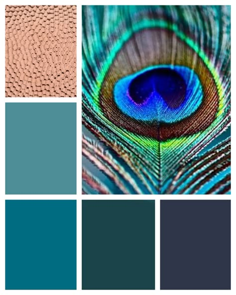 The color palette will include navy, sea green, teal, turquoise and copper. Copper Colour Palette, Teal Rooms, Teal Color Palette, Pink Bedroom Design, Bedroom Turquoise, Living Colors, Turquoise Color Palette, Teal Bedroom, Turquoise Wallpaper