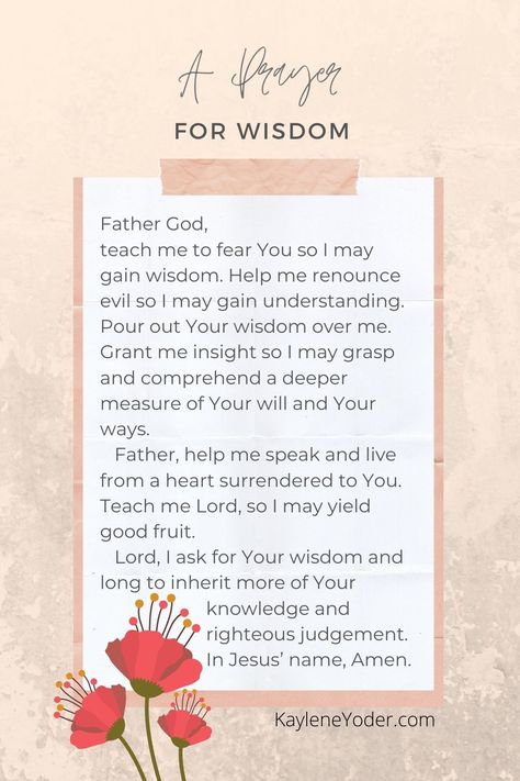 Prayer For Discernment, Prayer For Confidence, Prayer For Safety, Scripture Prayers, Praying Scripture, Advent Prayers, Mindful Thoughts, Prayer For Wisdom, Warfare Prayers