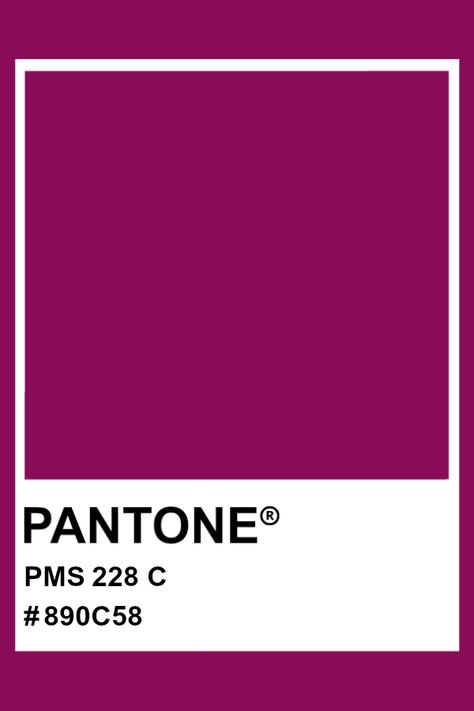 PANTONE 228 C #pantone #color #PMS #hex Bright Pantone, Burgundy Shades, Colourful Things, Pantone Matching System, Pantone Colours, Pantone Color Chart, Pantone Colour Palettes, Spring Palette, Dishcloth Crochet Pattern