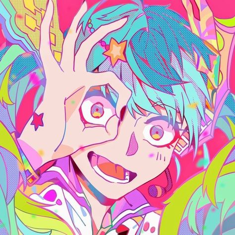 Eyestrain Art Wallpaper, Hatsune Miku Fanart, Miku Fanart, Eyestrain Art, Bright Art, Vibrant Art, Art Inspiration Drawing, Drawing Art, Hatsune Miku