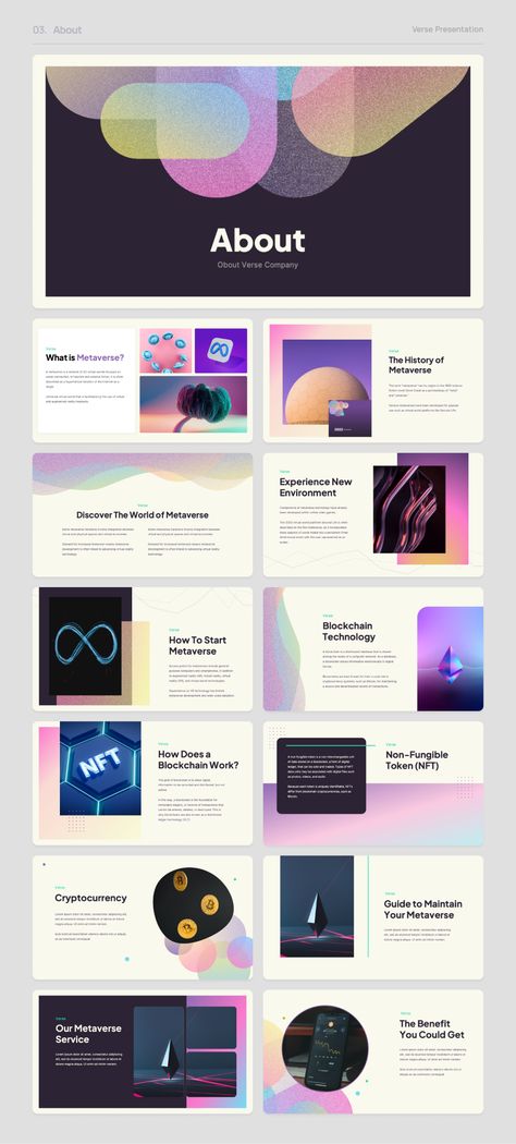 Verse - Metaverse PowerPoint Presentation by pitchply | GraphicRiver Metaverse Presentation Design, Event Table, Business Proposal, Keynote Presentation, Pitch Deck, Powerpoint Presentation Templates, Ux Ui, Layout Ideas, Augmented Reality