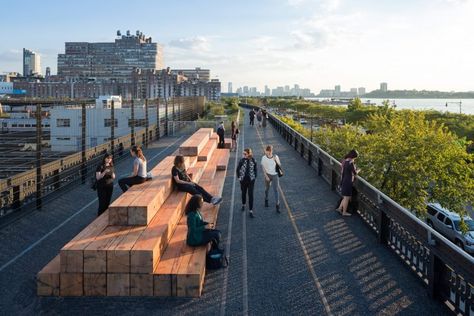 The High Line Network launches New York High Line, High Line Park, Urban Furniture, Public Park, High Line, Street Furniture, Lower Manhattan, Urban Spaces, Urban Planning