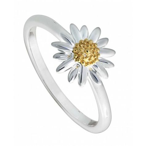 Daisy London Sterling Silver Daisy Ring found on Polyvore Sterling Silver Flower Jewelry, Daisy Jewellery, Daisy London, Silver Flower Ring, Daisy Jewelry, Daisy Ring, Rings Accessories, Jewelry Bracelets Silver, Accessories Silver