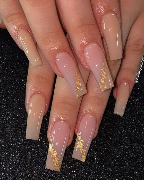 Nail Inspo Coffin, Foil Nail Designs, Marble Acrylic Nails, Natural Acrylic Nails, Foil Nail Art, Hippie Nails, Stiletto Nails Designs, Casual Nails, Work Nails