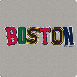 This is cute, but probably would have made more sense for T to be a Patriots T and the N to be Bruins or something. Boston Tattoo, Red Sox Nation, Boston Art, England Sports, Red Sox Baseball, Boston Strong, Tattoo Lettering Fonts, Slogan Design, Boston Sports