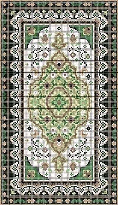 Rug Chart, Miniature Needlepoint, Miniature Embroidery, Cross Stitch Pillow, Pixel Crochet, Tapestry Crochet Patterns, Pixel Pattern, Pixel Art Pattern, Crochet Tapestry