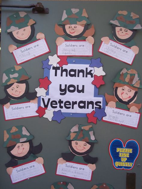 #military #veterans This is a great idea for our Veterans Day celebration! - @ www.HireAVeteran.com Veterans Day Crafts, Free Veterans Day, Veterans Day Celebration, Veterans Day Thank You, Veterans Day Activities, November Ideas, Kindergarten Social Studies, Veterans Day Gifts, Veteran’s Day