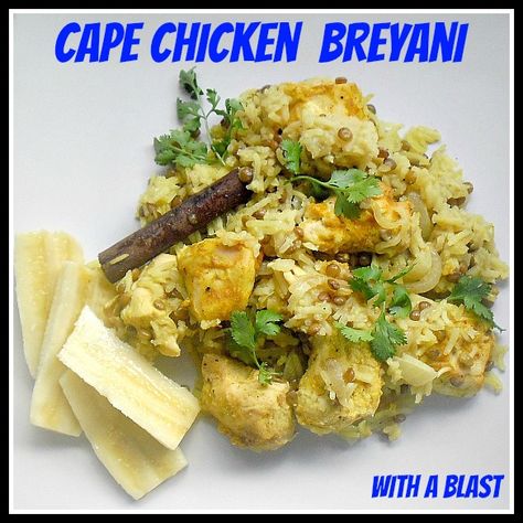 With A Blast: Cape Chicken Breyani Breyani Recipes, Comforting Dinner Recipes, South Africa Food, Comforting Dinner, Africa Food, Crunchy Salad, Stove Top Recipes, Spicy Dishes, Easy Slow Cooker Recipes