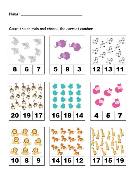 Count And Write Worksheets 1-20, Kindergarten Math Worksheets Counting, Math Counting Worksheets, Rote Counting, Counting Worksheets For Kindergarten, Numbers To 20, Counting To 120, Preschool Prep, Counting To 20