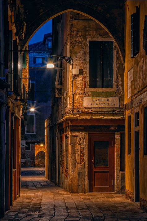 Moonlight in Venice The Classic Age Collection by Peter Lik Peter Lik, Modern Metropolis, 판타지 아트, City Aesthetic, City Streets, Fantasy Landscape, Night In, Dark Aesthetic, Old Town