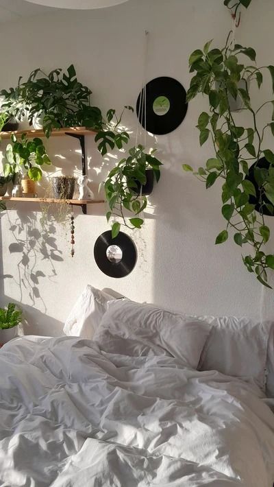 Decorating Ideas to Transform Your Room for St. Patrick's Day ♡ | Room Decor Tips | Ever Lasting Blog Room Decor Records, Green Plant Aesthetic, Cottage Core Summer, Grunge Room Ideas, Baddie Bedroom, Aesthetic Cottage Core, Zimmer Diy, Vinyl Photo, Poster Room Decor