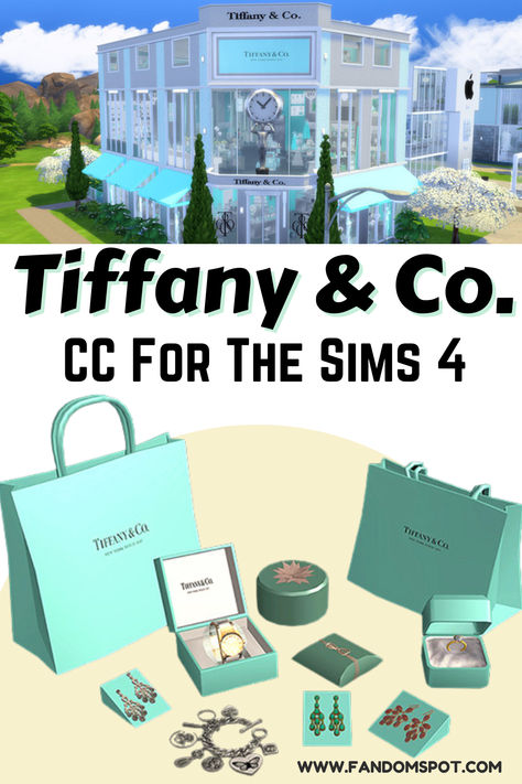 Looking for some Tiffany & Co jewelry? Well our CC list has everything you need! Sims 4 Tiffany And Co, Sims 4 Cc Tiffany And Co, Sims 4 Jewelry Store, Sims 4 Luxury Brands Cc, Ts4 Rich Cc, Sims 4 Wedding Boutique, Sims4 Luxury Cc, Ts4 Luxury Cc, Sims 4 Bridal Shop Cc