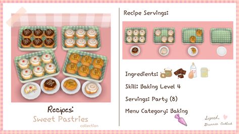 Sweet Pastry Roll collection  | Littlbowbub Baking Bowl, Sweet Pastry, The Sims 4 Pc, Sims 4 Cc Folder, Sims 4 Cc Furniture, Sweet Pastries, Sims 4 Cc Finds, Rolls Recipe, Sims 4 Mods