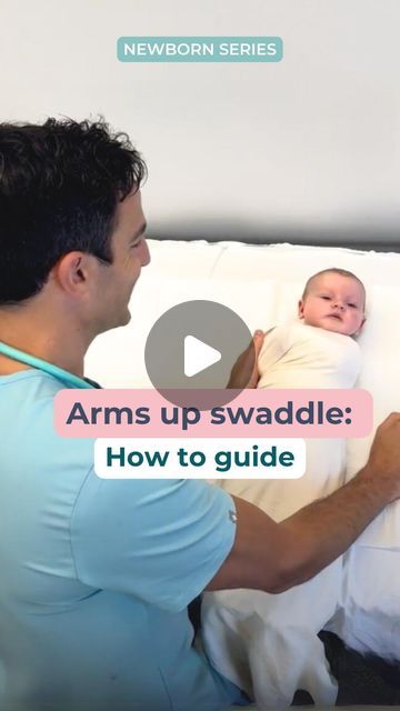 Dr Golly Paediatrician on Instagram: "When swaddling your baby it’s important to note whether they’re more relaxed with their arms by their sides or up near their face.  Norah here has a natural tendency towards putting her arms up, that’s why I have swaddled her with her arms tucked in closer to her face. If your baby is more relaxed with their arms by their sides, that’s where they should stay when you swaddle them.  No one is born with the ability to swaddle effectively, it takes lots of practice. Tight and tucked is best. The more you do it, the easier it will get 🌯  You’ll find a how-to-guide for swaddling and many more baby must-knows in my book ‘Your Baby Doesn’t Come With A Book’ and my Sleep Programs 🩵  #drgolly #swaddle #howtoswaddle #howtoguide #newborn #paediatrician #doctor" Swaddle A Newborn, Newborn Swaddle How To, Best Swaddles For Newborns, How To Swaddle, How To Swaddle A Baby, Swaddle Bathing, Swaddle How To, How To Swaddle A Newborn, Swaddle Photoshoot