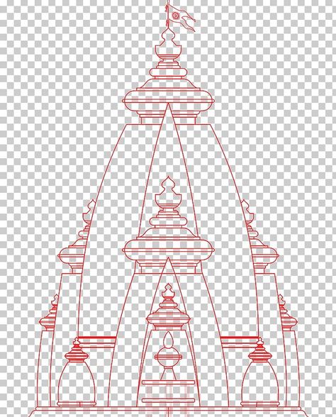 Mahabodhi Temple Drawing, Hindu Temple Illustration, Indian Temple Drawing, Hindu Temple Drawing, Temple Drawing Indian, Temple Sketches Indian, Temple Drawing Easy, Hindu Temple Design, Temple Art Drawing