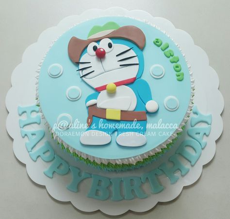 ♡ Doraemon ♡ Design Fresh Cream Cake #paulineshomemademalacca Doremon Cake Images, Doraemon Cake Designs, Doremon Cake Designs, Doraemon Birthday, Album Cake, Doraemon Cake, Hari Priya, Fresh Cream Cake, Movie Cake