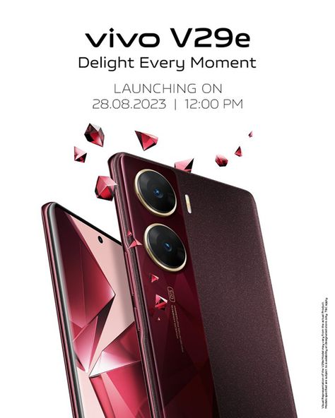 mundophone:  VIVOModel V29e will be released on August 28Altho... Vivo V29e, Optical Image, August 28, Smartphone, Product Launch, Technology, India, Design