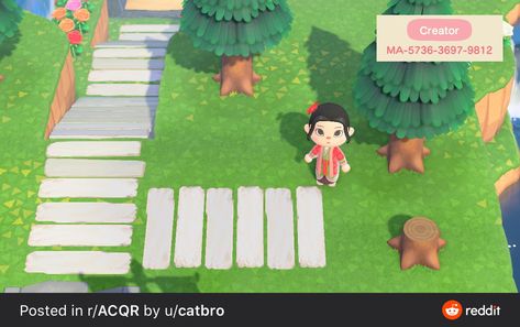 Animal Crossing Qr Codes, Flamingo Illustration, Wooden Path, Motif Acnl, Ac New Leaf, Theme Harry Potter, Animal Crossing Qr Codes Clothes, Path Design, Qr Codes Animal Crossing