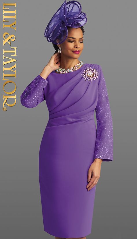 Clearance Church Suits And Church Dresses Fall and Holiday 2024. Perfect item for church events or any special occasions. Purple Church Dress, Outfit For Church, Church Suits And Hats, Sunday Clothes, Fancy Short Dresses, Dress With Rhinestones, Women Church Suits, Women Church, Church Dress