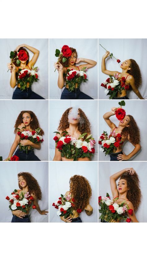 Valentine Studio Photoshoot, Photoshoot With Red Roses, Diy Fashion Photoshoot, Photoshoot Ideas Diy, Self Love Photoshoot Ideas, Valentines Day Photoshoot Ideas, Valentine Pics, Valentines Photoshoot, Diy Photoshoot