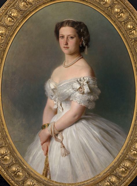 Franz Winterhalter, Franz Xavier Winterhalter, Queen Victoria's Daughters, Art Painting Music, Princess Helena, Queen Victoria Children, Franz Xaver Winterhalter, Queen Victoria Family, Princess Louise